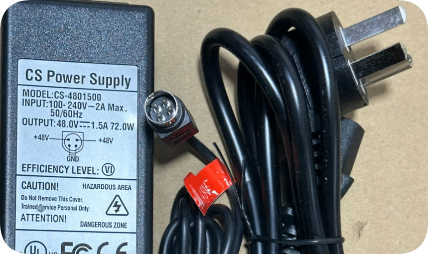 *Brand NEW*Industrial Grade 48V 1.5A 72W Four-Pin Power Adapter CS-4801500 Low Ripple Charger Power Supply